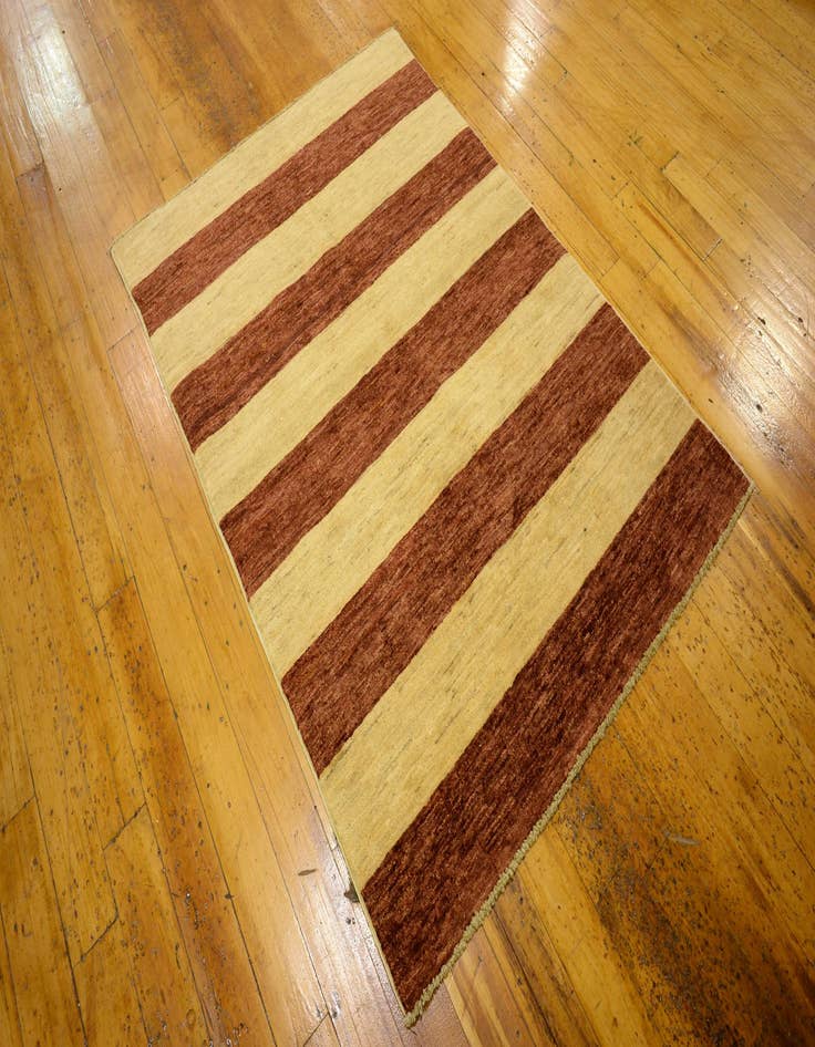 Detail image of  3' 5 x 4' 9  Hand Knotted Modern Ziegler Oriental Rug