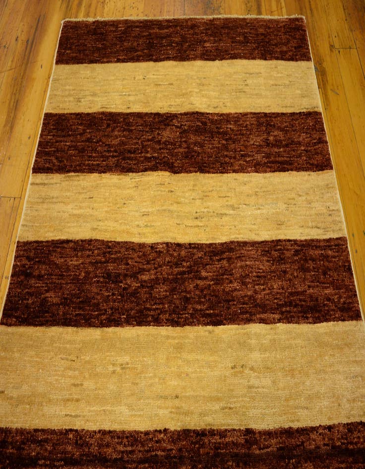 Detail image of  3' 5 x 4' 9  Hand Knotted Modern Ziegler Oriental Rug