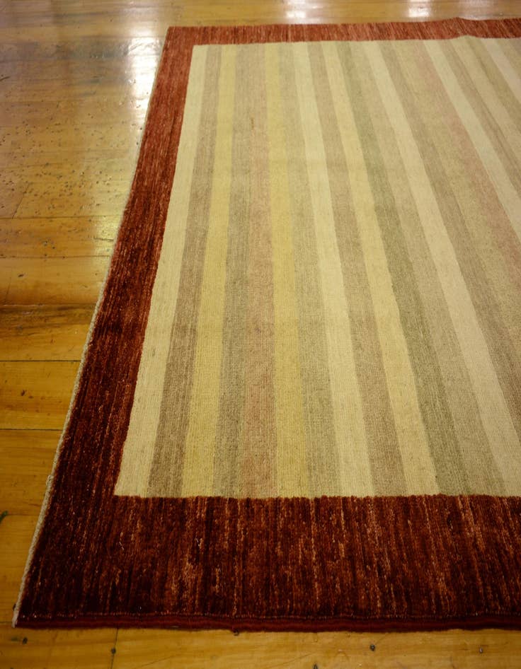 Detail image of  4' 1 x 6' 7  Hand Knotted Modern Ziegler Oriental Rug