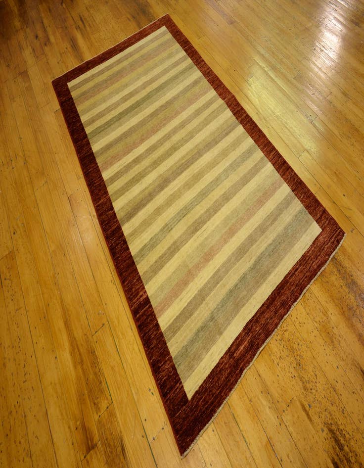 Detail image of  4' 1 x 6' 7  Hand Knotted Modern Ziegler Oriental Rug