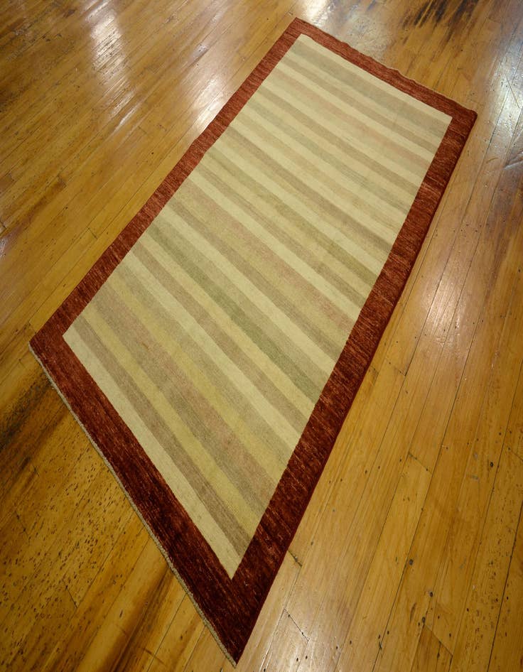 Detail image of  4' 1 x 6' 7  Hand Knotted Modern Ziegler Oriental Rug