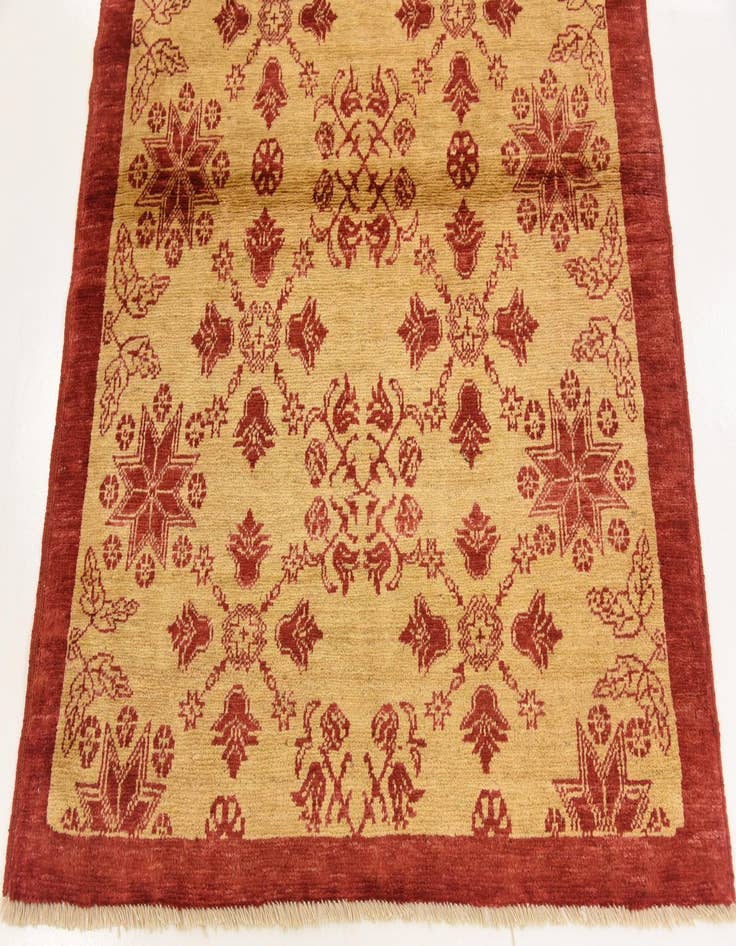 Detail image of  3' 9 x 4' 10  Hand Knotted Modern Ziegler Rug