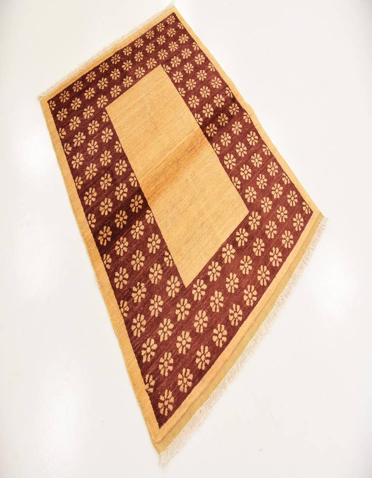 Detail image of  3' 6 x 4' 7  Hand Knotted Modern Ziegler Rug