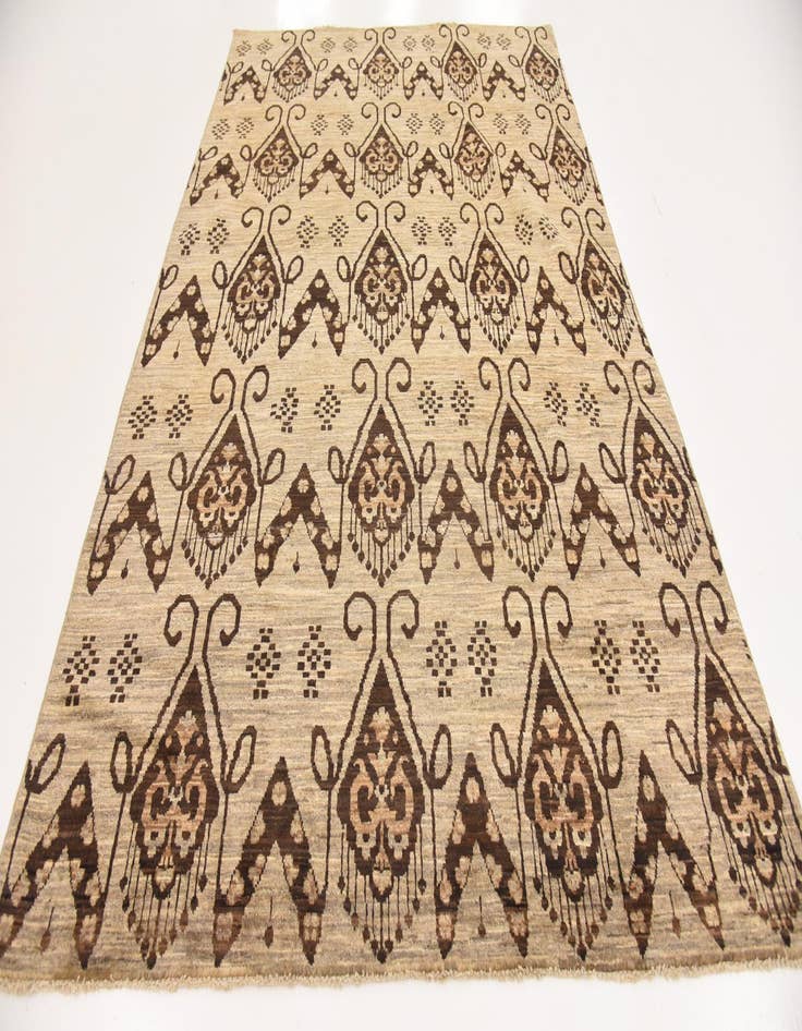 Detail image of  6' x 9'  Hand Knotted Modern Ziegler Rug