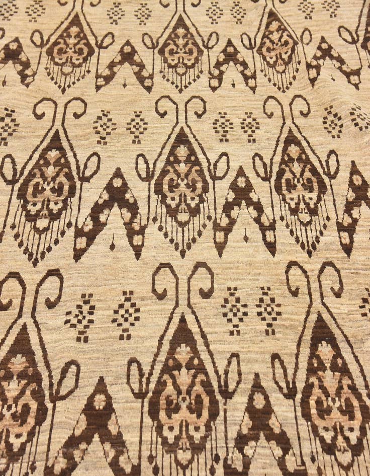 Detail image of  6' x 9'  Hand Knotted Modern Ziegler Rug