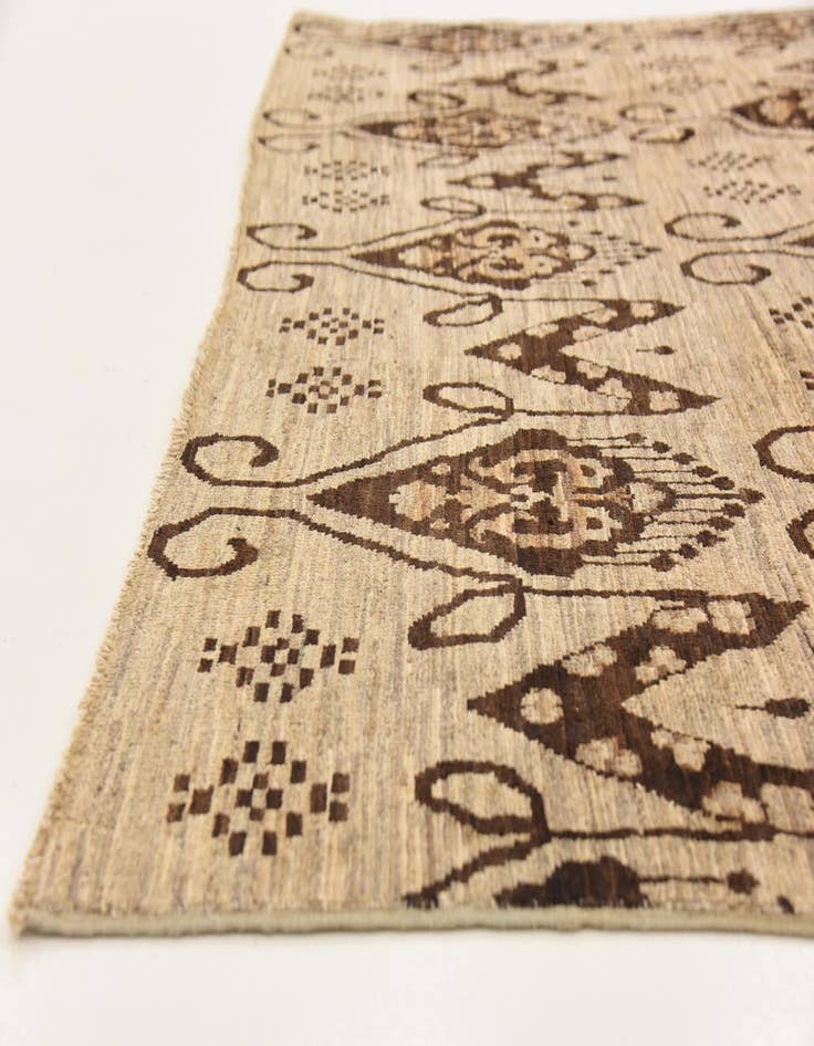 Detail image of  6' x 9'  Hand Knotted Modern Ziegler Rug