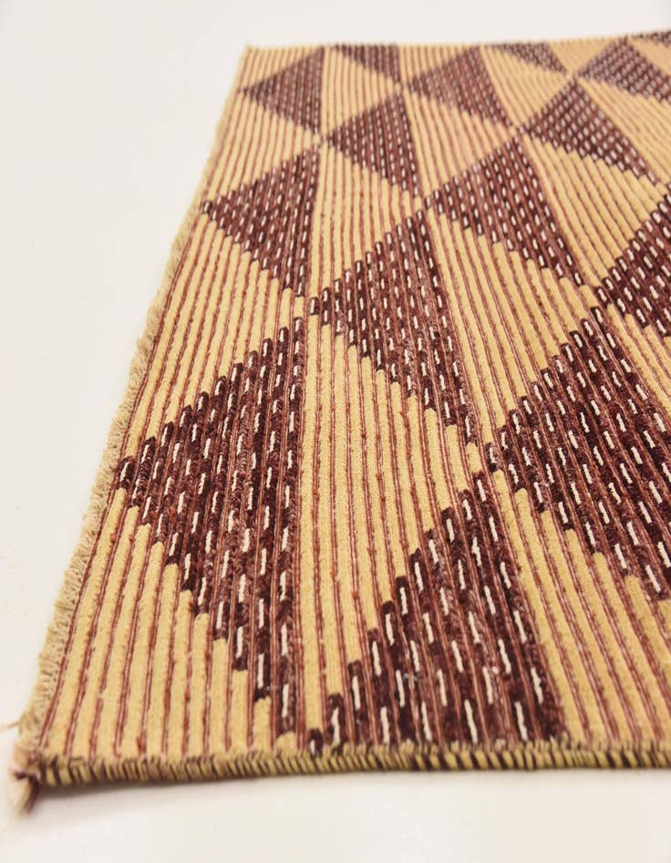 Detail image of  6' 5 x 9' 6  Hand Knotted Modern Ziegler Rug