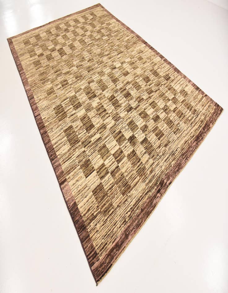 Detail image of  6' 8 x 9' 6  Hand Knotted Modern Ziegler Rug