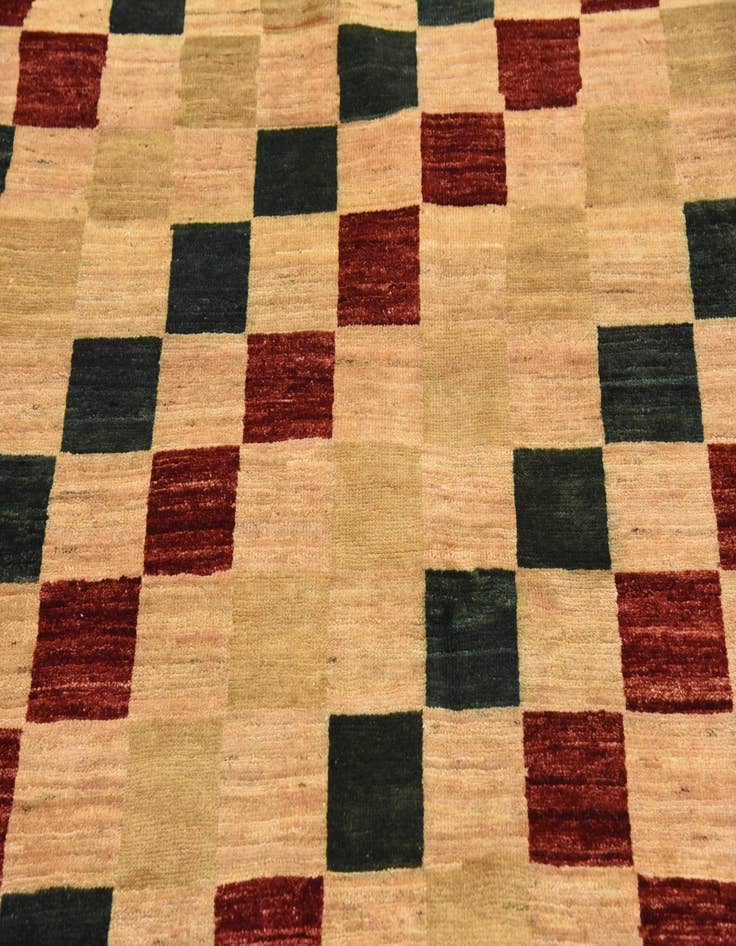 Detail image of  5' x 6' 7  Hand Knotted Modern Ziegler Rug