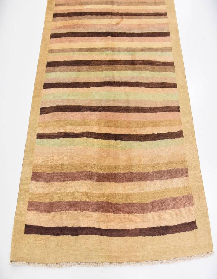 Detail image of  4' 7 x 6' 4  Hand Knotted Modern Ziegler Rug