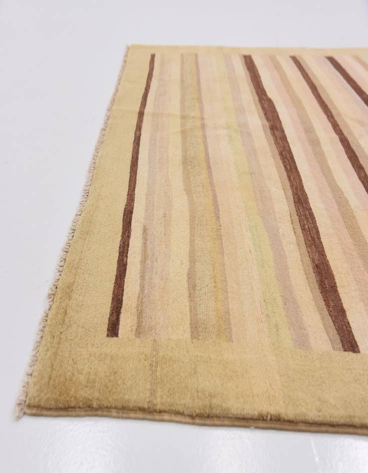 Detail image of  4' 7 x 6' 4  Hand Knotted Modern Ziegler Rug