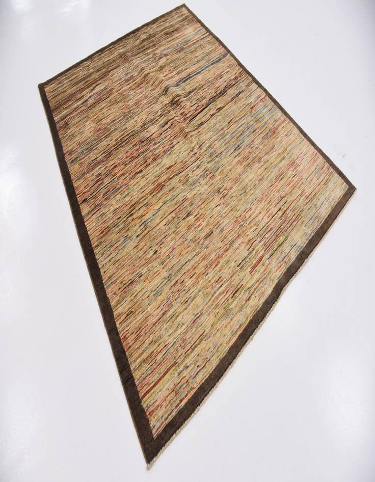 Detail image of  5' x 6' 6  Hand Knotted Modern Ziegler Rug