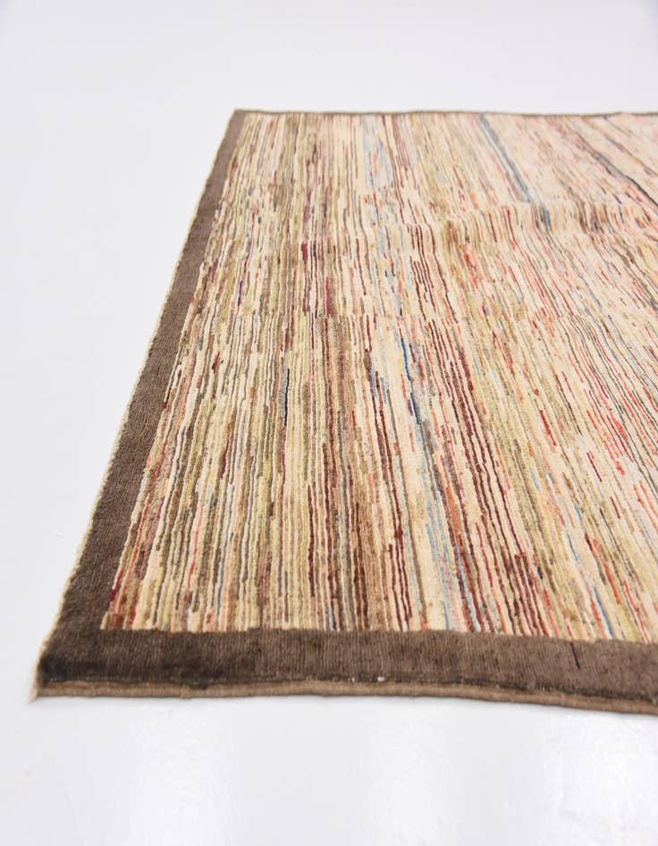 Detail image of  5' x 6' 6  Hand Knotted Modern Ziegler Rug