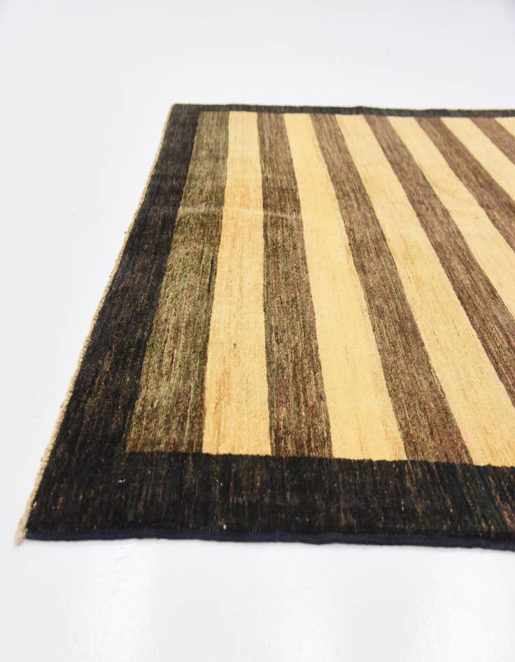 Detail image of  5' x 6' 3  Hand Knotted Modern Ziegler Rug