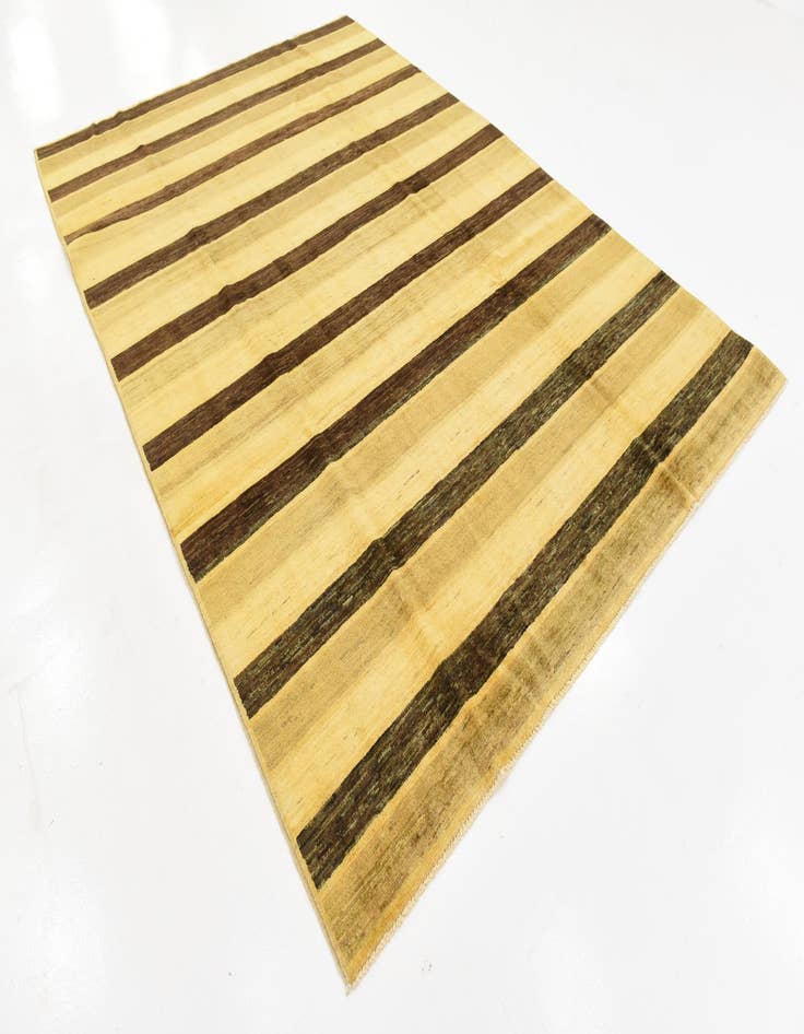 Detail image of  6' 9 x 9' 7  Hand Knotted Modern Ziegler Oriental Rug