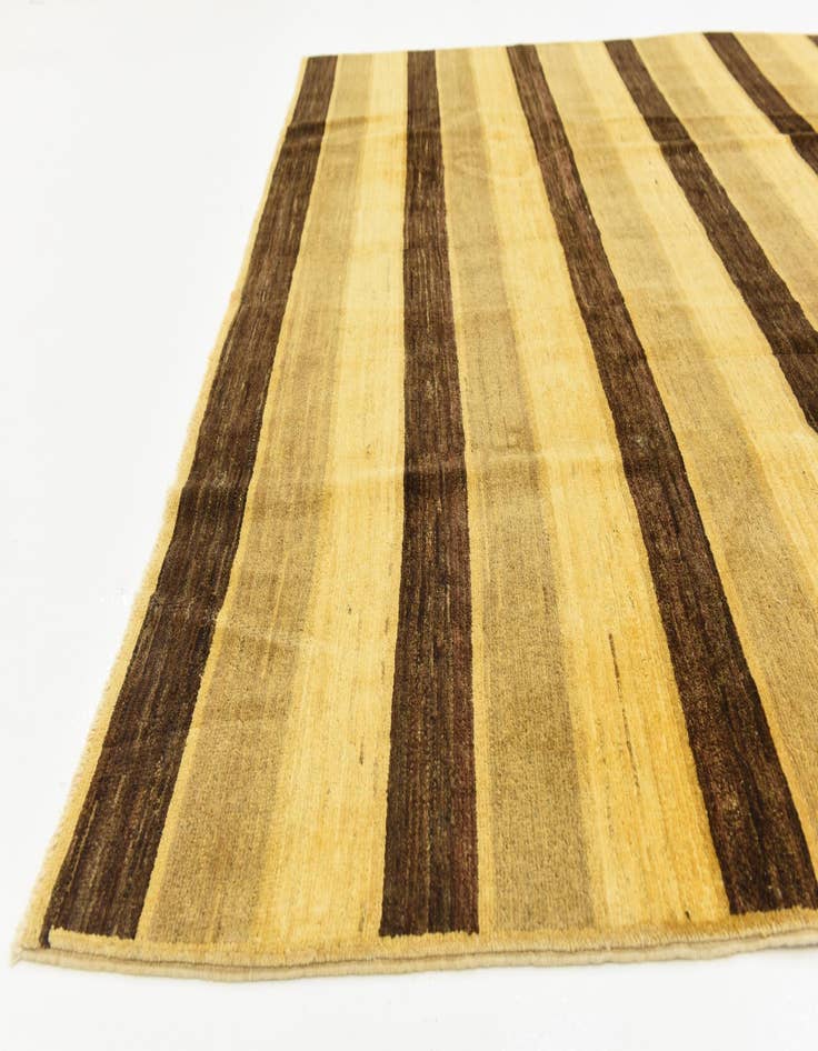 Detail image of  6' 9 x 9' 7  Hand Knotted Modern Ziegler Oriental Rug