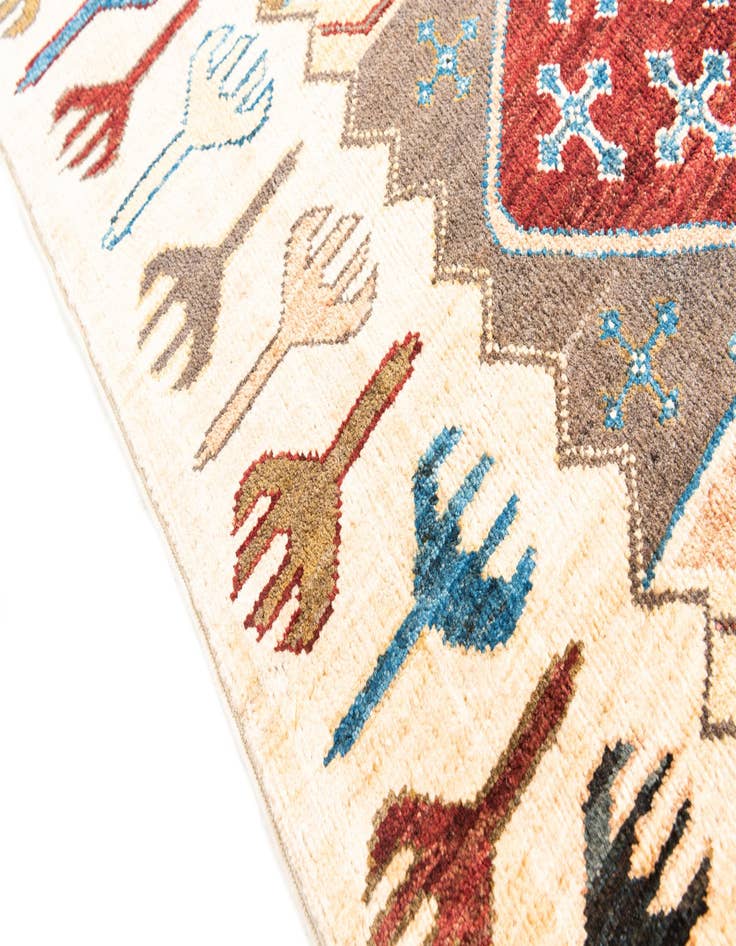 Detail image of  6' 7 x 9' 9  Hand Knotted Modern Ziegler Rug