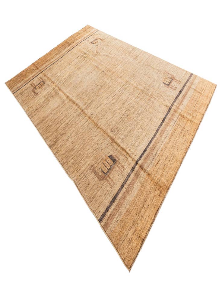 Detail image of  6' 8 x 9' 7  Hand Knotted Modern Ziegler Rug