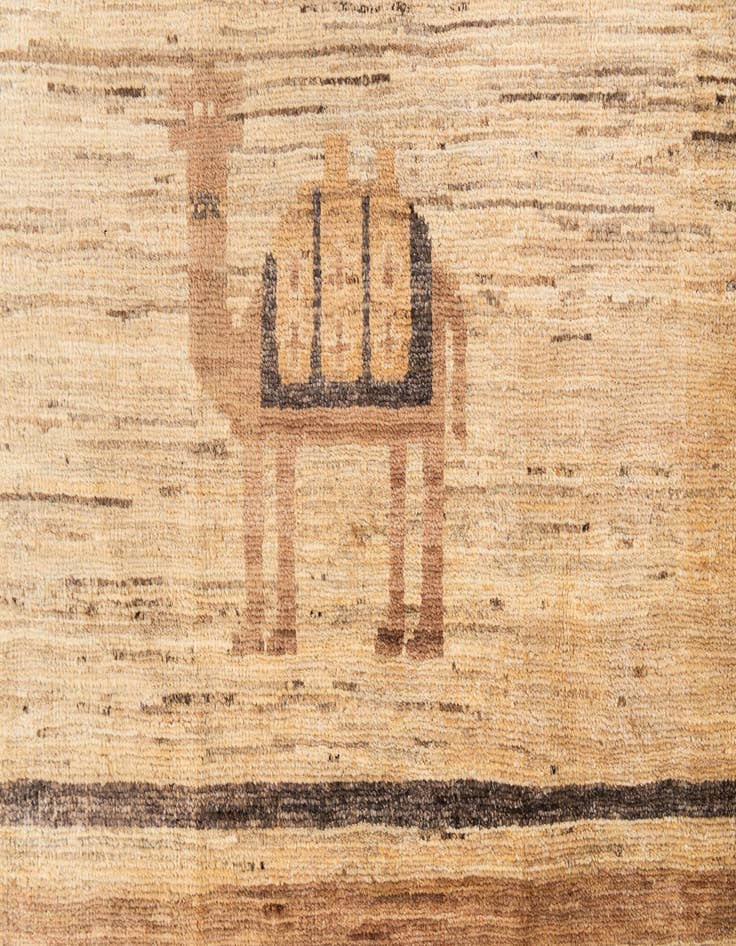 Detail image of  6' 8 x 9' 7  Hand Knotted Modern Ziegler Rug