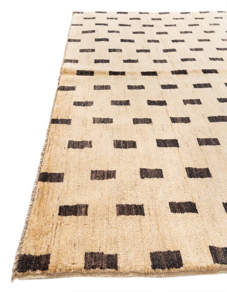 Detail image of  4' 8 x 6' 6  Hand Knotted Modern Ziegler Rug