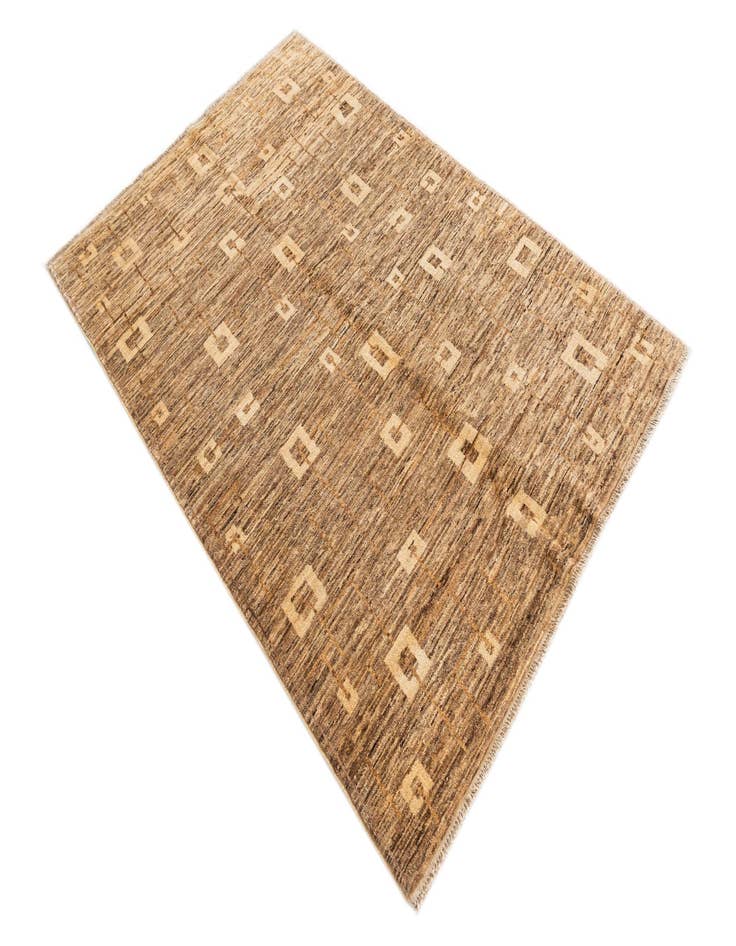 Detail image of  4' x 6'  Hand Knotted Modern Ziegler Rug