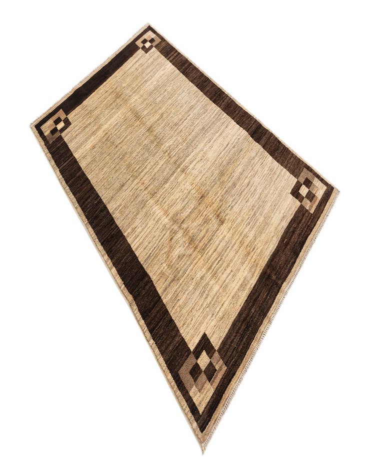 Detail image of  3' 10 x 5' 10  Hand Knotted Modern Ziegler Rug