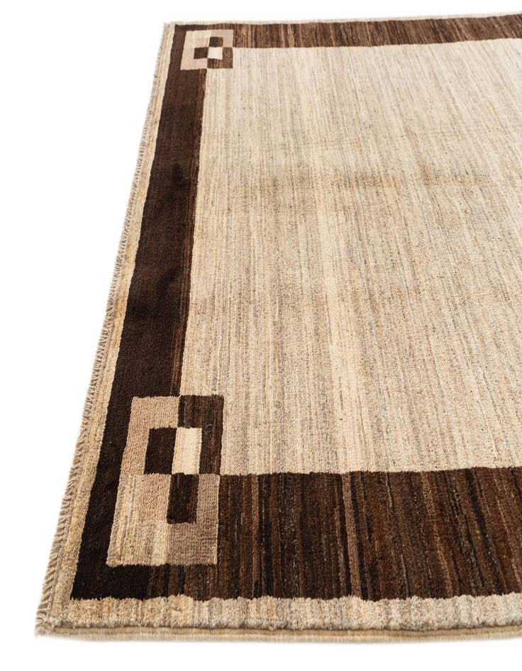 Detail image of  3' 10 x 5' 10  Hand Knotted Modern Ziegler Rug