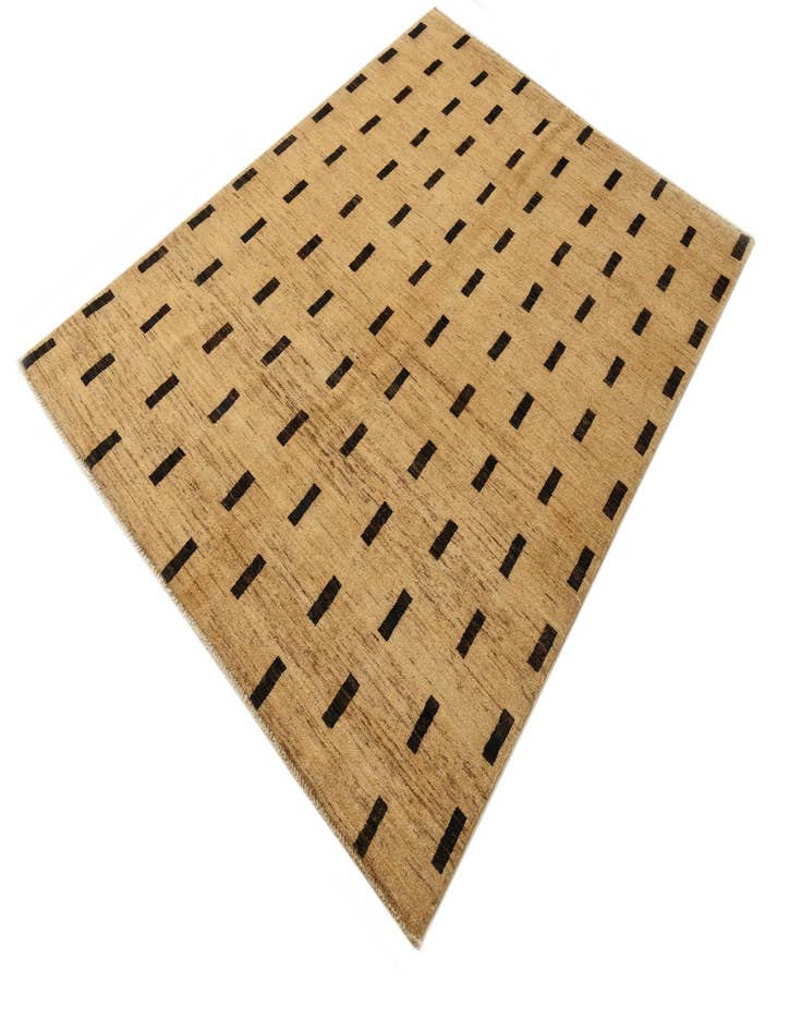 Detail image of  4' 10 x 6' 5  Hand Knotted Modern Ziegler Rug