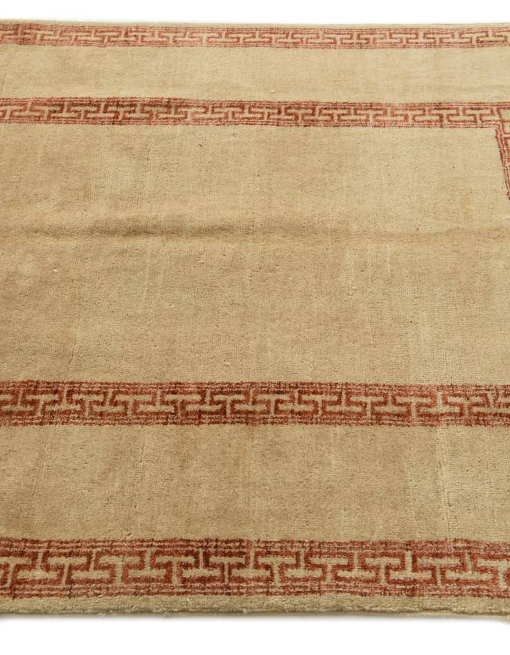 Detail image of  4' 1 x 6' 2  Hand Knotted Modern Ziegler Rug