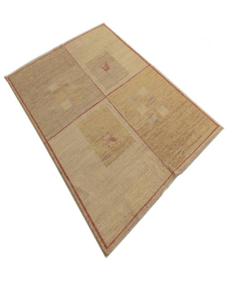 Detail image of  5' x 6' 9  Hand Knotted Modern Ziegler Rug