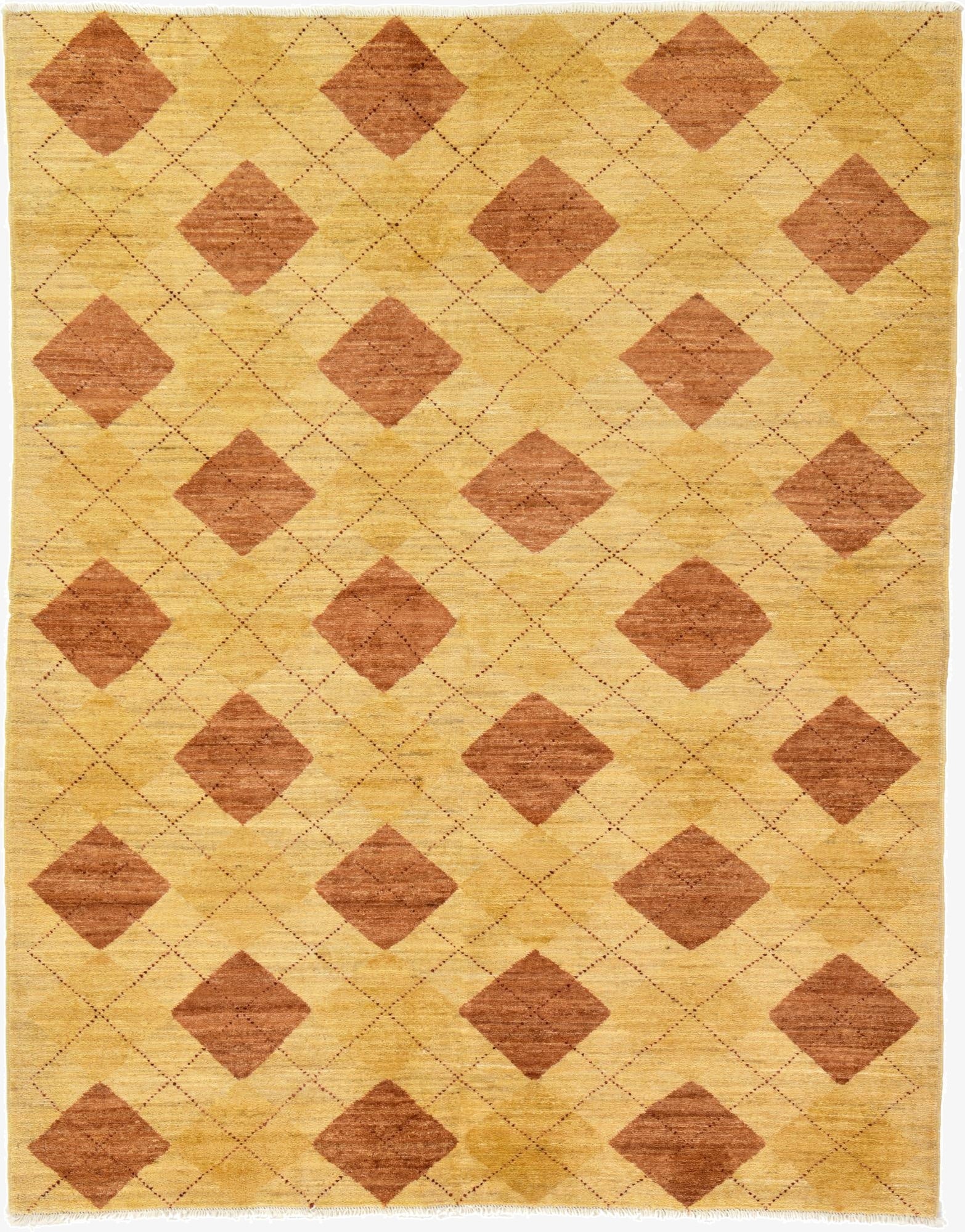  4' 9 x 6'  Hand Knotted Modern Ziegler Oriental Rug