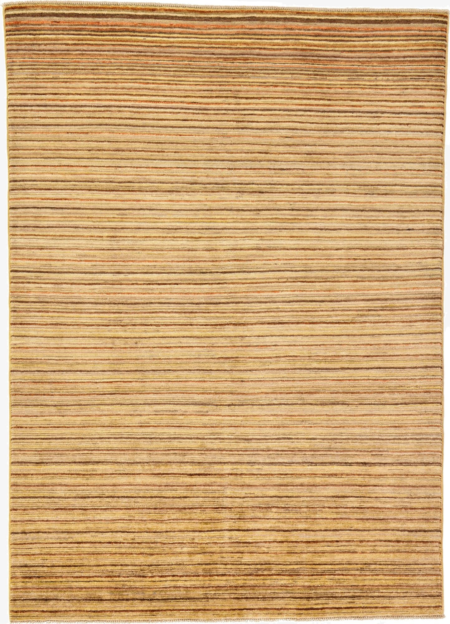  4' 9 x 6' 6  Hand Knotted Modern Ziegler Oriental Rug