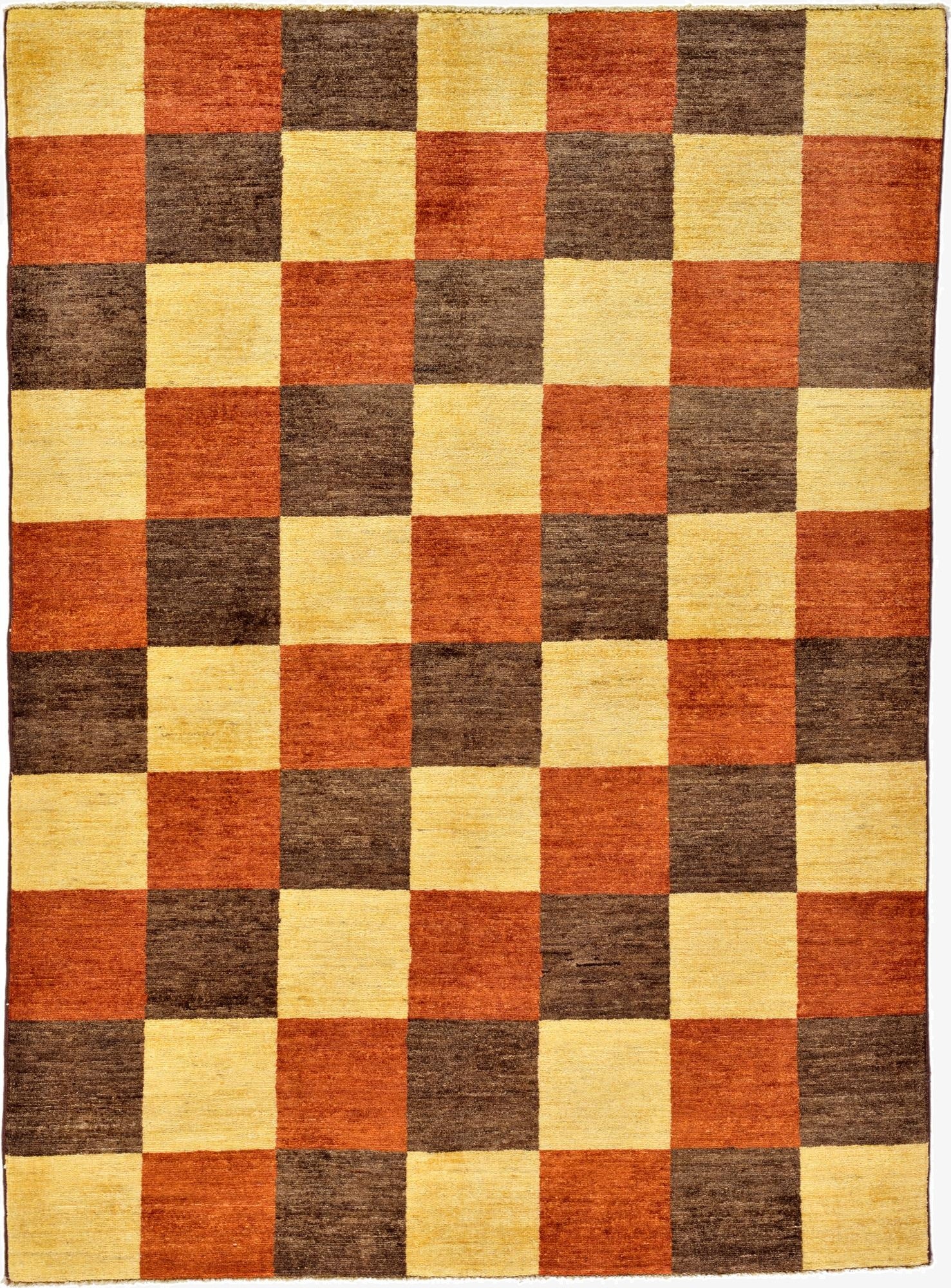  4' 11 x 6' 8  Hand Knotted Modern Ziegler Oriental Rug