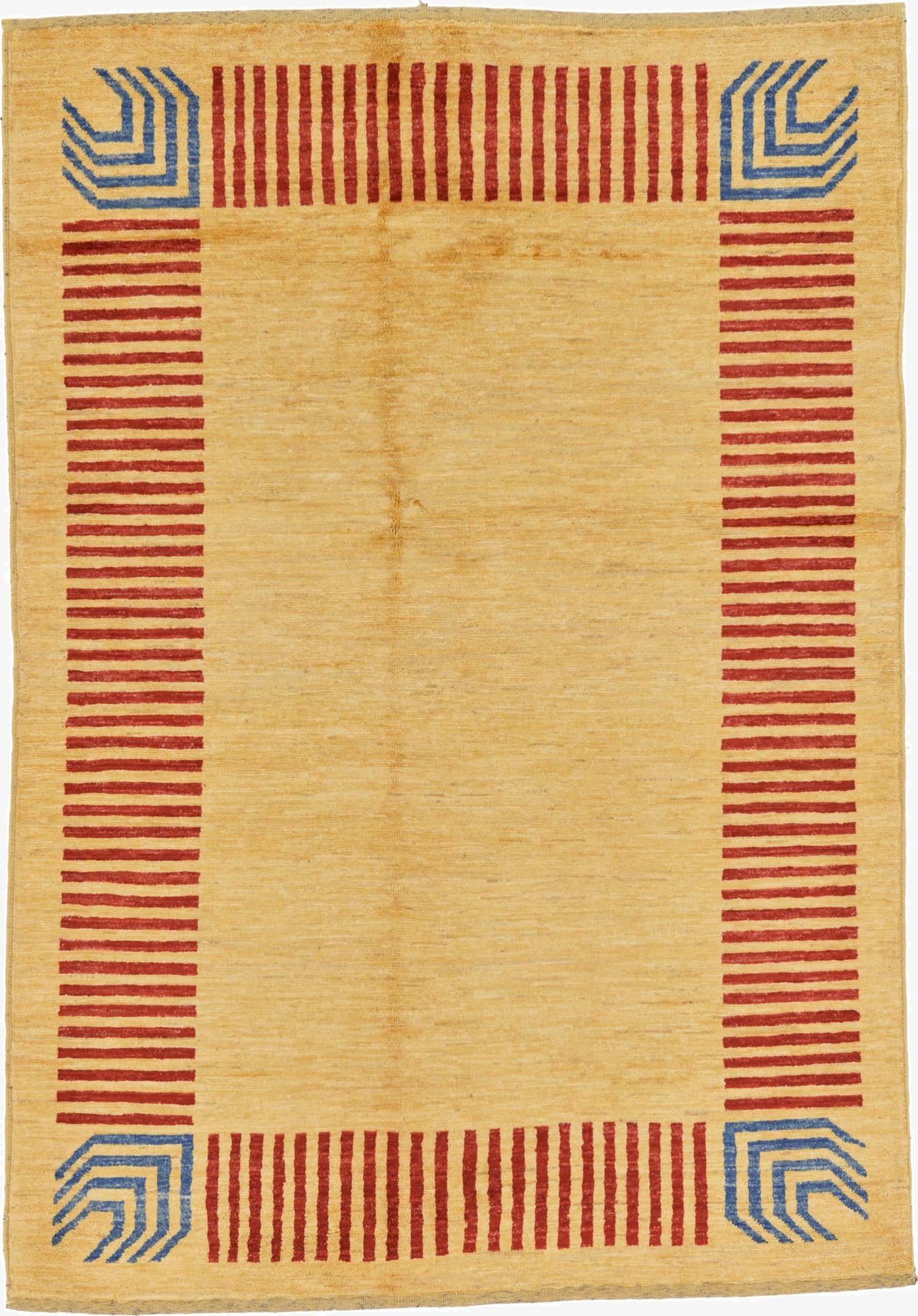  4' 5 x 6' 4  Hand Knotted Modern Ziegler Rug