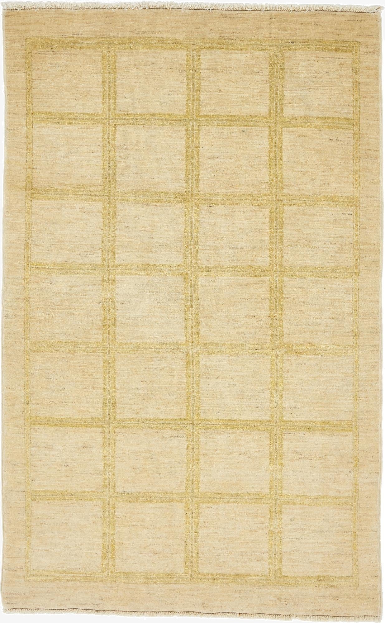  4' x 6' 4  Hand Knotted Modern Ziegler Rug