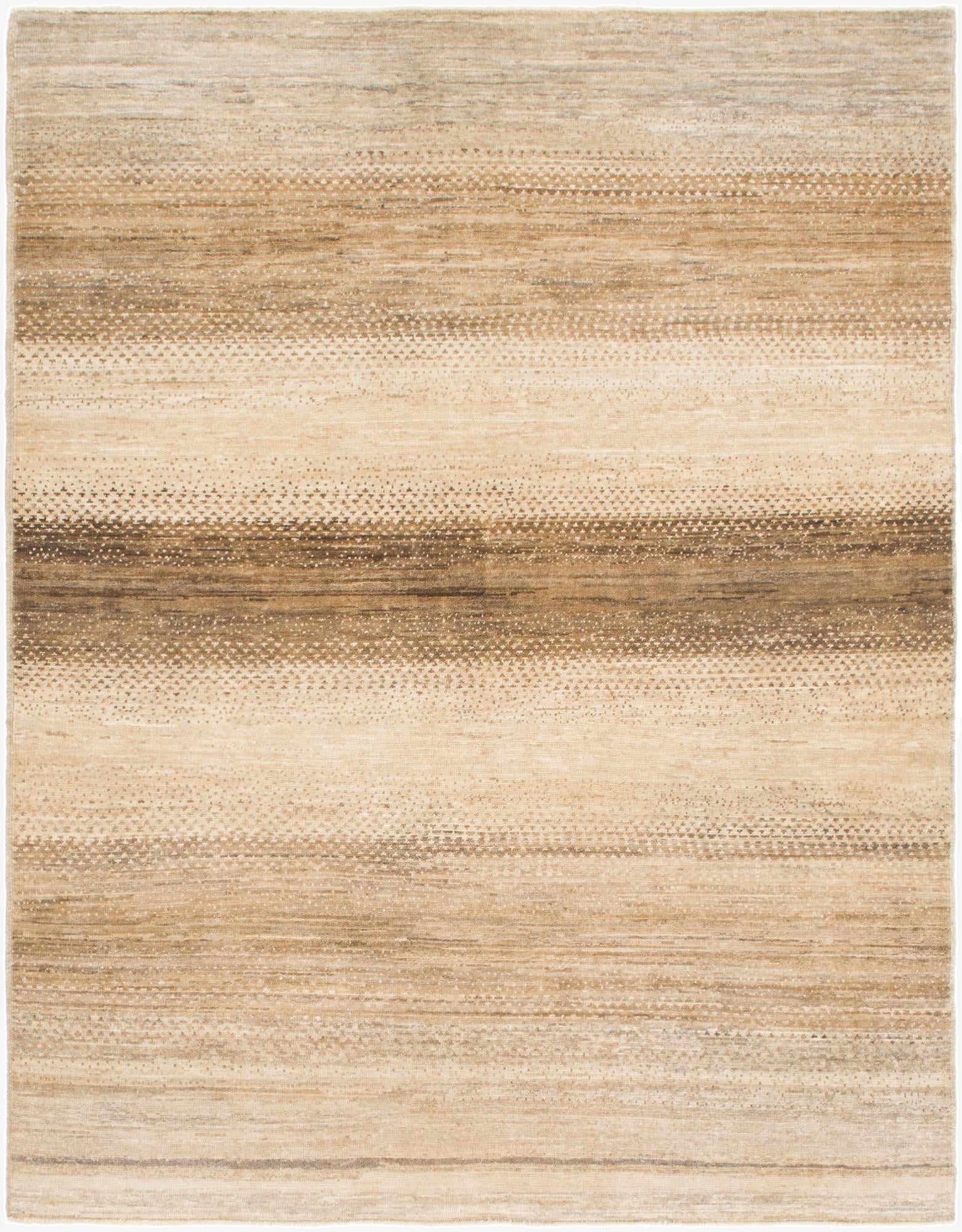  4' 10 x 6' 5  Hand Knotted Modern Ziegler Rug