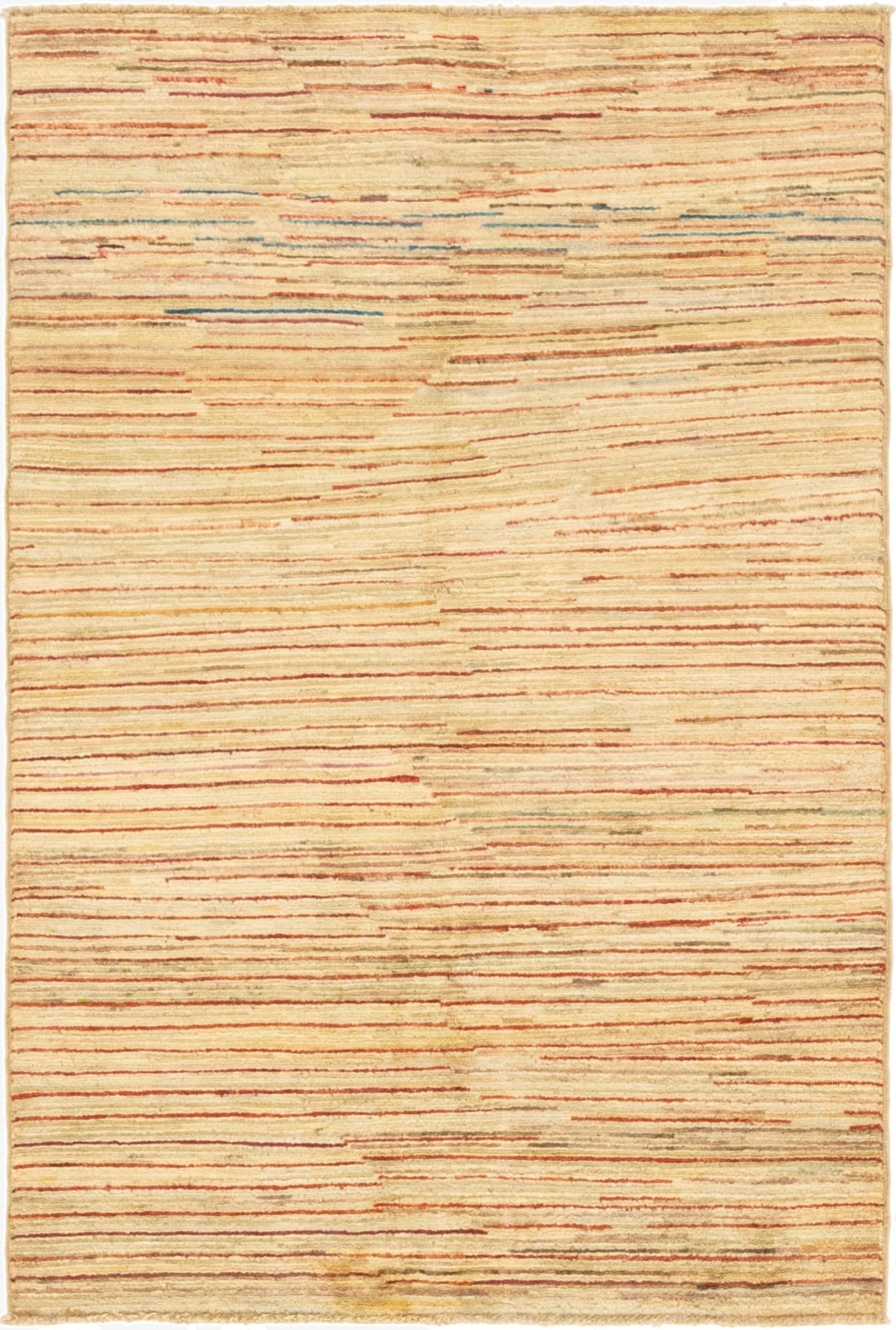  3' 8 x 5' 5  Hand Knotted Modern Ziegler Rug