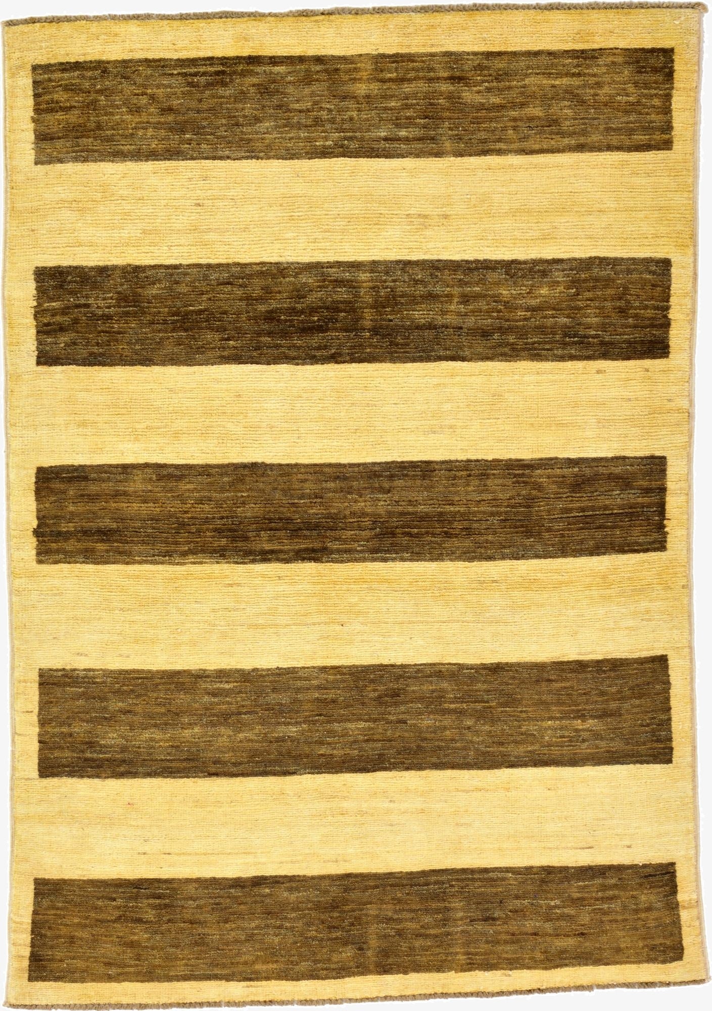  3' 3 x 4' 7  Hand Knotted Modern Ziegler Oriental Rug