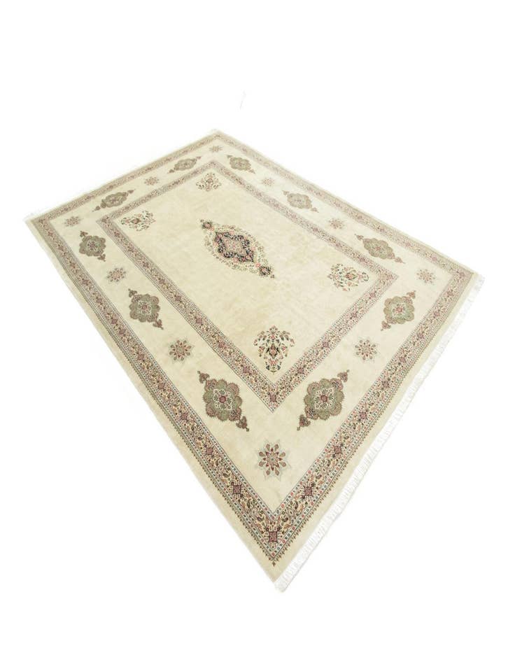 Detail image of  9' 5 x 12' 11  Hand Knotted Mood Persian Rug