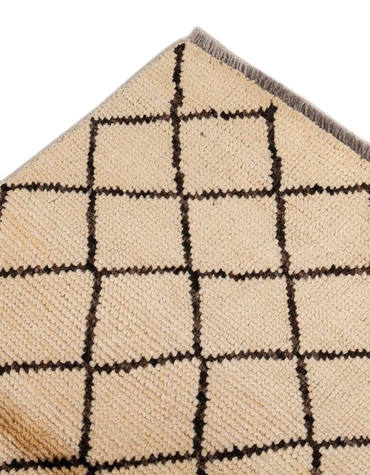 Detail image of  3' 9 x 5' 11  Hand Knotted Moroccan Rug