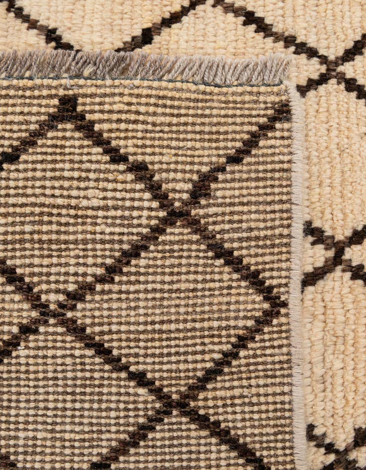 Detail image of  3' 9 x 5' 11  Hand Knotted Moroccan Rug