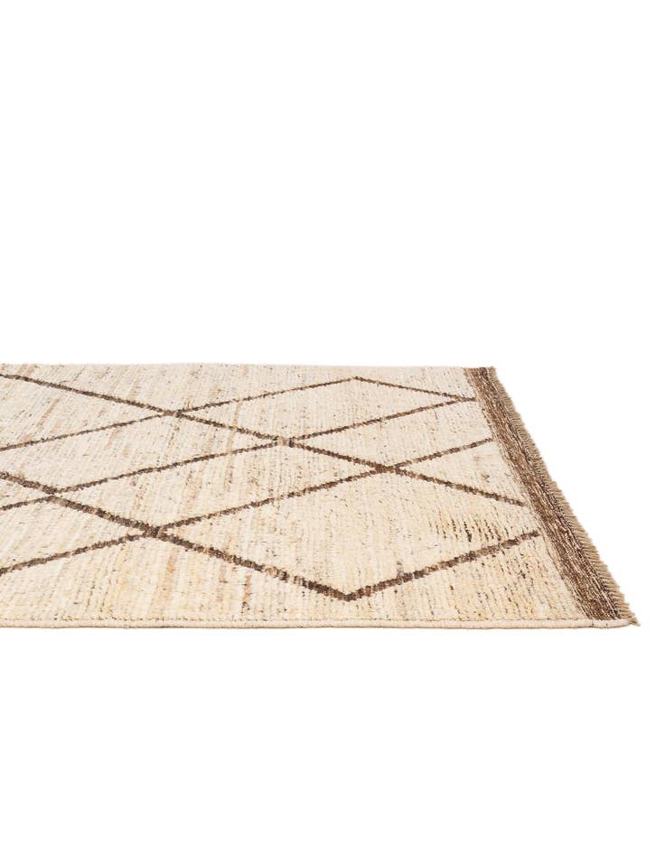 Detail image of  4' x 5' 10  Hand Knotted Moroccan Wool Rug