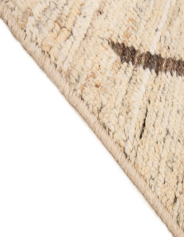 Detail image of  4' x 5' 10  Hand Knotted Moroccan Wool Rug