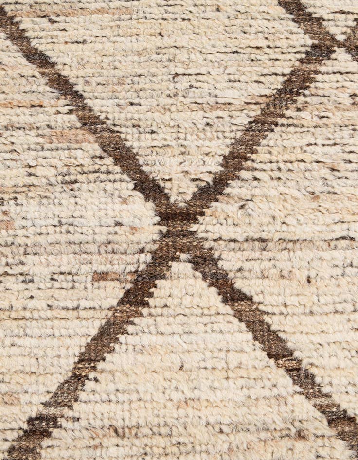 Detail image of  4' x 5' 10  Hand Knotted Moroccan Wool Rug