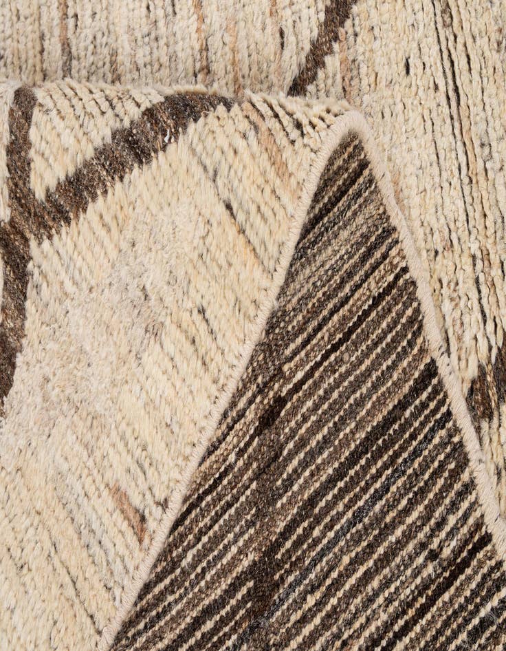 Detail image of  4' x 5' 10  Hand Knotted Moroccan Wool Rug