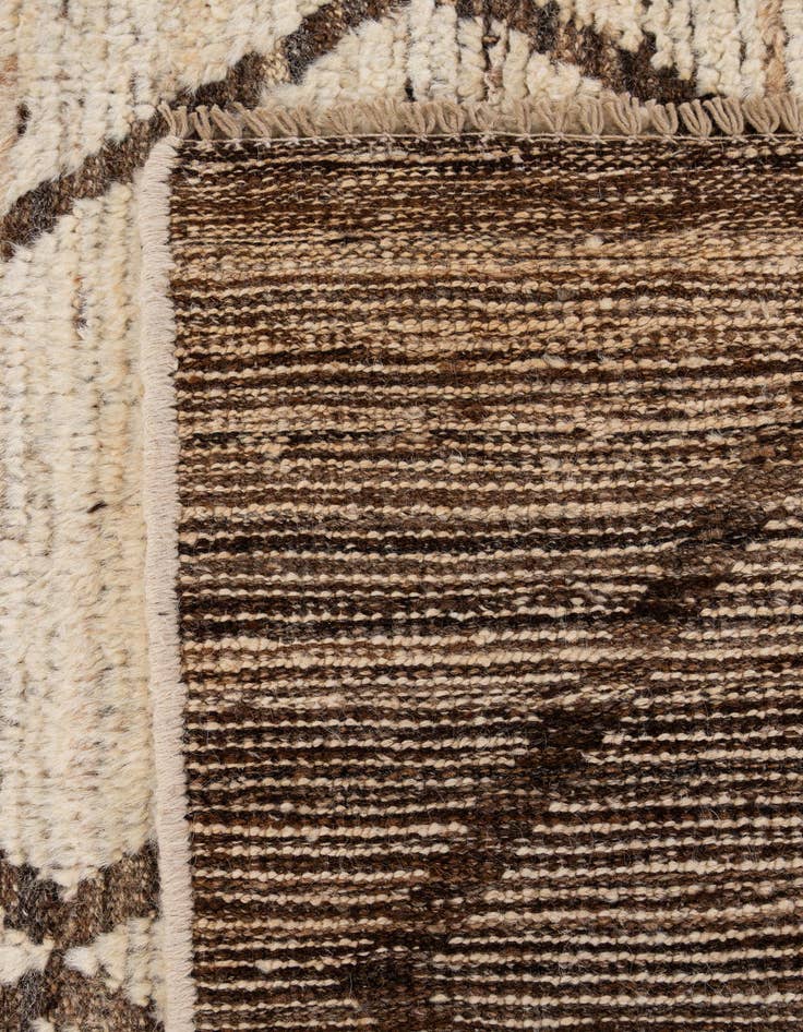 Detail image of  4' x 5' 10  Hand Knotted Moroccan Wool Rug