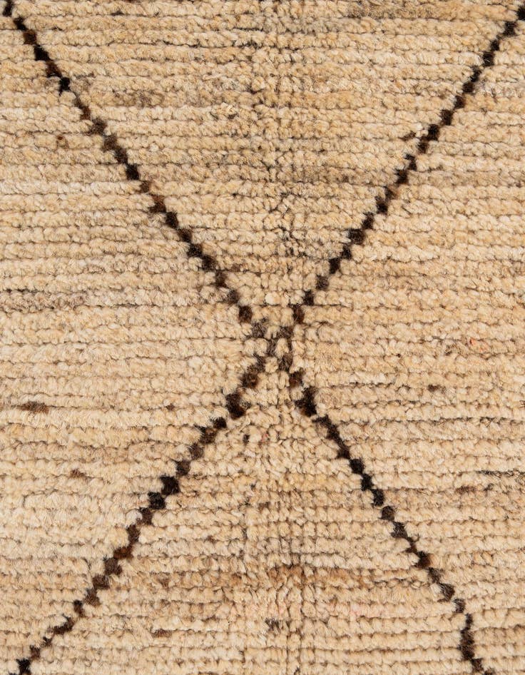 Detail image of  4' 10 x 5' 8  Hand Knotted Moroccan Wool Rug