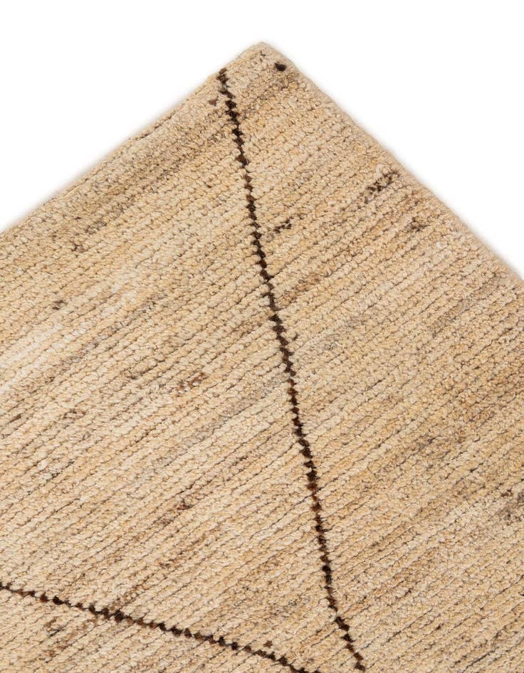 Detail image of  4' 10 x 5' 8  Hand Knotted Moroccan Wool Rug