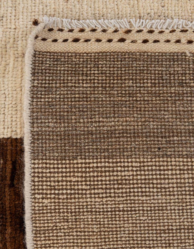 Detail image of  4' 11 x 6' 7  Hand Knotted Moroccan Wool Rug