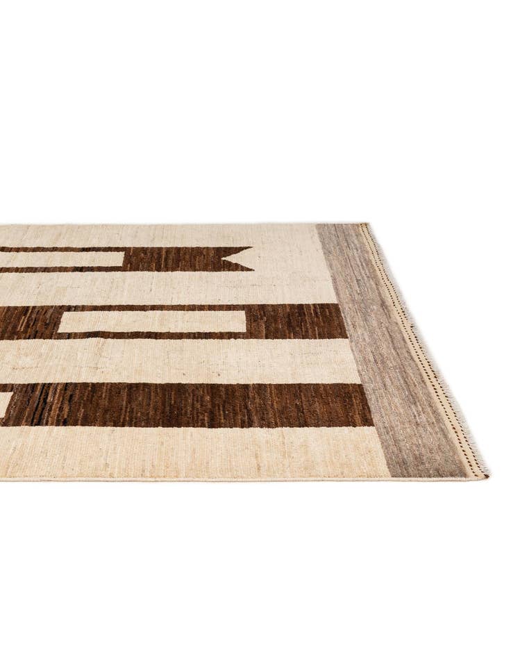 Detail image of  4' 11 x 6' 7  Hand Knotted Moroccan Wool Rug